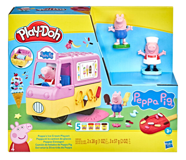 Play-Doh Świnka Peppa Samochód z lodami - 1034851 - zdjęcie 6